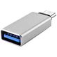 Mobigear Alu USB-C auf USB-A Adapter - Silber