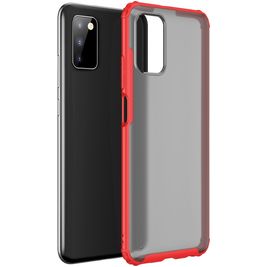 Mobigear Shockproof Samsung Galaxy A03s Hülle Hardcase Backcover Stoßfest - Rot
