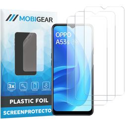 Mobigear OPPO A53s Displayschutz Schutzfolie - Hüllenfreundlich (3er Pack)