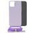 Mobilize Lanyard Gelly iPhone 15 Plus TPU (flexibel) Handykette - Pastel Purple
