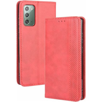 Mobigear Sensation Samsung Galaxy S20 FE Hülle Klapphülle Geldbörse - Rot