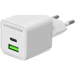 Mobilize Dual USB / USB-C Ladegerät Power Delivery 30W - Weiß