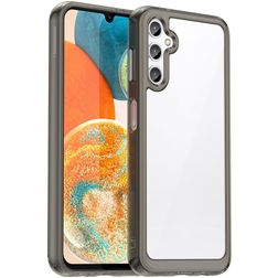 Mobigear Crystal Samsung Galaxy A54 Hülle Hardcase Backcover - Transparent / Grau