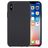 Mobigear Rubber Touch iPhone XS Silikon Hülle Backcover - Grau