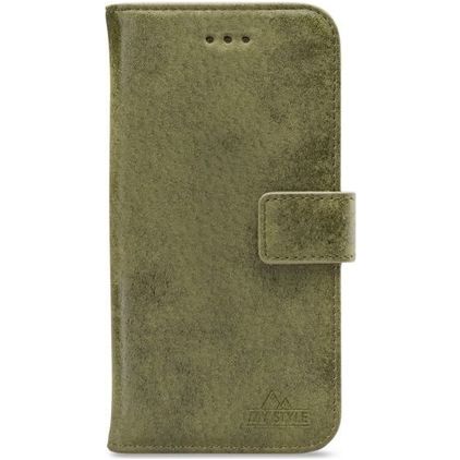 My Style Flex Wallet iPhone 12 Pro Max Hülle Klapphülle Geldbörse - Olive