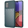 Mobigear Groove Samsung Galaxy A03s Hülle Flexibles TPU Backcover - Grün