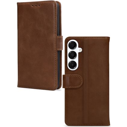 Mobilize Wallet Samsung Galaxy A16 Echtleder Klapphülle Portemonnaie - Braun