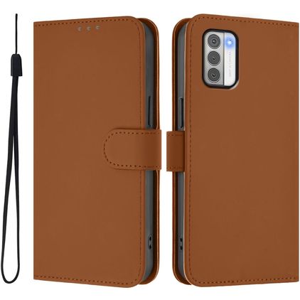 Mobigear Urban Wallet Nokia G42 Hülle Klapphülle Geldbörse - Braun