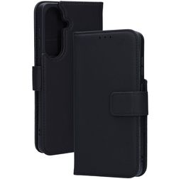 Mobiparts Wallet Samsung Galaxy S26 Plus Hülle Echtes Leder Klapphülle Geldbörse - Schwarz