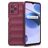 Mobigear Bumpy Realme C35 Hülle Flexibles TPU Backcover - Weinrot