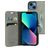 Mobiparts Classic Wallet iPhone 13 Mini Hülle Klapphülle Geldbörse - Granite Grey