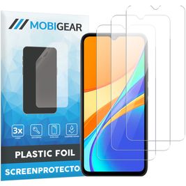 Mobigear Xiaomi Redmi 9C Displayschutz Schutzfolie - Hüllenfreundlich (3er Pack)