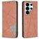 Mobigear Rhombus Slim Samsung Galaxy S26 Ultra Hülle Klapphülle - Braun