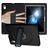 Mobigear Ruggedized iPad 11 (2025) Hülle EVA Schaum Backcover + Ständer - Schwarz