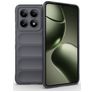 Mobigear Bumpy Xiaomi 14T Hülle Flexibles TPU Backcover - Grau
