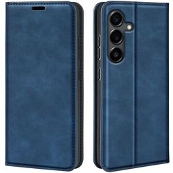 Mobigear Retro Slim Samsung Galaxy S25 FE Hülle Klapphülle Geldbörse - Dunkelblau
