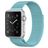 Mobigear Color Loop Milanaise Apple Watch Armband Magnetverschluss - 49/46/45/44 mm - Türkis
