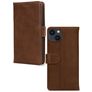 Mobilize Wallet iPhone 13 Mini Hülle Echtes Leder Klapphülle Geldbörse - Braun