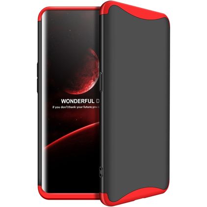 Mobigear TriGuard OPPO Find X Hülle Hardcase Backcover - Schwarz / Rot