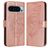 Mobigear Butterfly Google Pixel 9 Pro XL Klapphülle Portemonnaie - Roségold