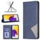 Mobigear Rhombus Slim Samsung Galaxy A73 Hülle Klapphülle - Blau