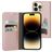 Mobiparts Classic Wallet iPhone 14 Pro Max Klapphülle Portemonnaie - Pink