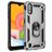 Mobigear Armor Ring Samsung Galaxy A01 Hülle Hardcase Backcover Stoßfest mit Ringhalter - Silber