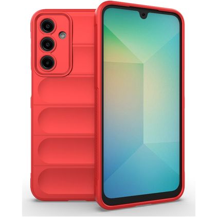 Mobigear Bumpy Samsung Galaxy A16 Hülle Flexibles TPU Backcover - Rot