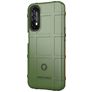 Mobigear Rugged Shield Realme 7 Hülle Flexibles TPU Backcover Stoßfest - Grün
