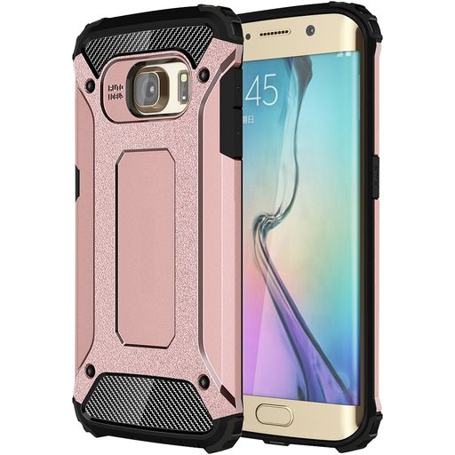 Mobigear Outdoor Samsung Galaxy S6 Edge Hülle Hardcase Backcover Stoßfest - Roségold