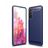 Mobigear Brushed Slim Samsung Galaxy S21 FE Hülle Flexibles TPU Backcover - Blau