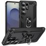 Mobigear Armor ring Samsung Galaxy S26 Ultra Hülle Hardcase Backcover Stoßfest mit Ringhalter - Schwarz