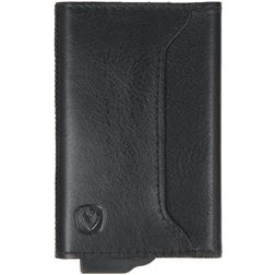 Valenta Card Case Plus Echtleder Kartenetui - 7 Karten - Schwarz