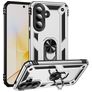 Mobigear Armor ring Samsung Galaxy A57 Hardcase Backcover Shockproof mit Ringhalter - Silber