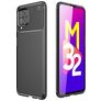 Mobigear Racing Samsung Galaxy M32 4G Hülle Flexibles TPU Backcover - Schwarz