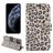 Mobigear Leopard iPhone 12 Pro Hülle Klapphülle Geldbörse - Braun