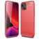 Mobigear Brushed Slim iPhone 13 Hülle Flexibles TPU Backcover - Rot