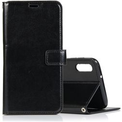 Mobigear Wallet Samsung Galaxy A10 Hülle Klapphülle Geldbörse - Schwarz