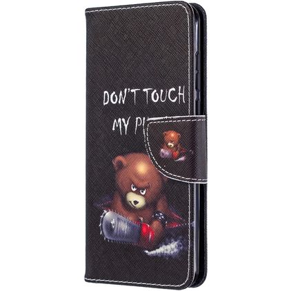 Mobigear Design Huawei P40 Hülle Klapphülle Geldbörse - Do Not Touch