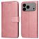 Mobigear Wallet iPhone 17 Pro Max Hülle Klapphülle Geldbörse - Roségold