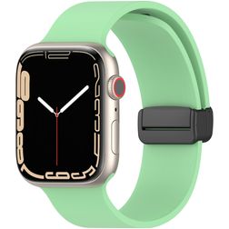 Mobigear Sport Mag Silikon Apple Watch Armband Magnetverschluss - 49/46/45/44 mm - Pastellgrün