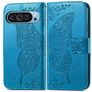 Mobigear Butterfly Google Pixel 10 Pro Hülle Klapphülle Geldbörse - Blau