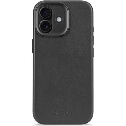 Decoded iPhone 17 Hülle Echtes Leder Backcover Stoßfest - Schwarz