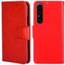 Mobigear Wallet Sony Xperia 1 IV Hülle Klapphülle Geldbörse - Rot