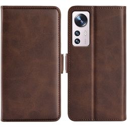 Mobigear Slim Magnet Xiaomi 12 Lite Hülle Klapphülle Geldbörse - Braun