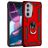 Mobigear Armor Ring Motorola Edge 30 Pro Hülle Hardcase Backcover Stoßfest mit Ringhalter - Rot