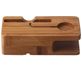 Mobigear Bamboo Telefonständer,Smartwatch-Ständer - Braun