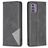 Mobigear Rhombus Slim Nokia G42 Hülle Klapphülle - Schwarz