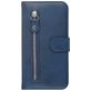 Mobigear Zipper Samsung Galaxy S20 Plus Hülle Klapphülle Geldbörse - Blau