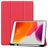 Mobigear Tri-Fold Gel iPad 9 (2021) Hülle TPU,Kunstleder Klapphülle + Stifthalter - Rot